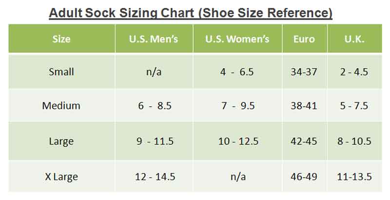 sock sizing